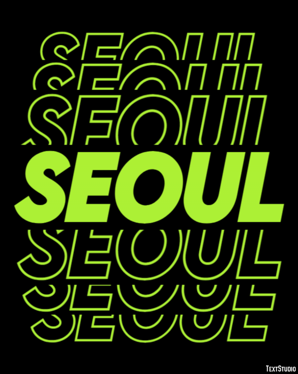 Seoul Efekt tekstowy