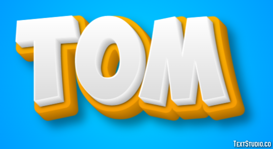 Tom Efeito de texto