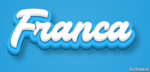 Franca Text Effect