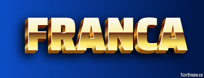 Franca Text Effect