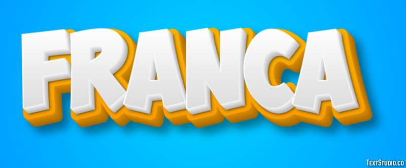 Franca Text Effect