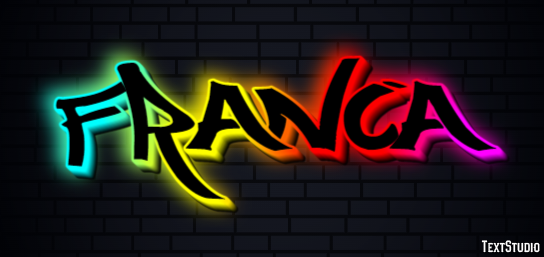 Franca Text Effect