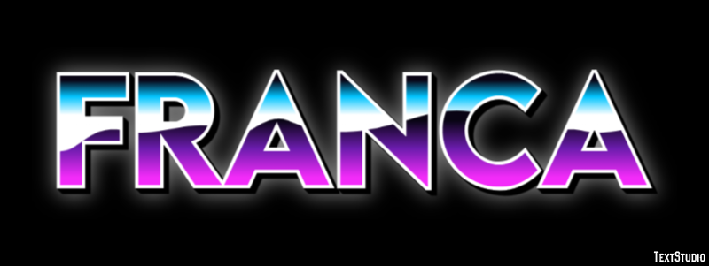 Franca Text Effect