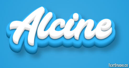 Alcine Tekst effect