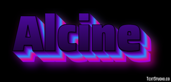 Alcine Tekst effect
