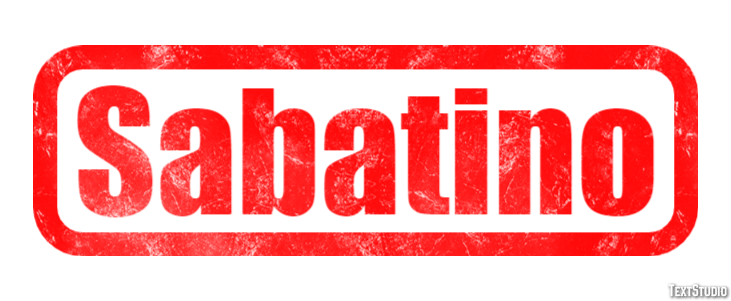 Sabatino Effetto testo
