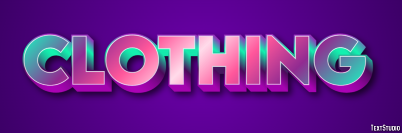 Clothing Efeito de texto