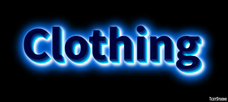 Clothing Efeito de texto