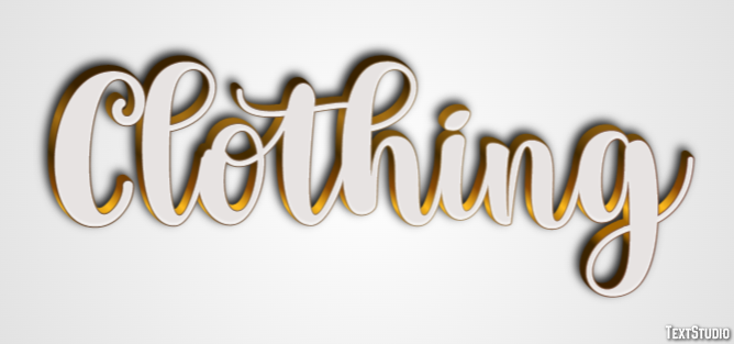 Clothing Text Effect