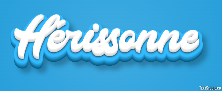 Hérissonne Effetto testo