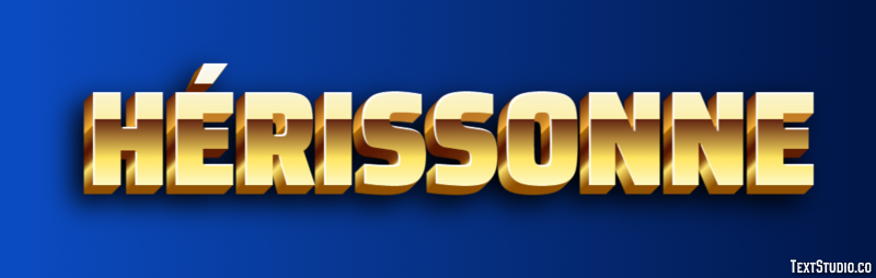 Hérissonne Effetto testo
