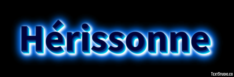 Hérissonne Effetto testo