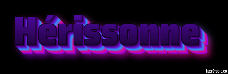 Hérissonne Effetto testo