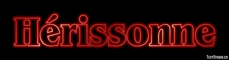 Hérissonne Texteffekt