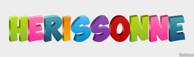 Hérissonne Effetto testo