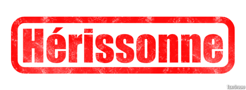Hérissonne Texteffekt