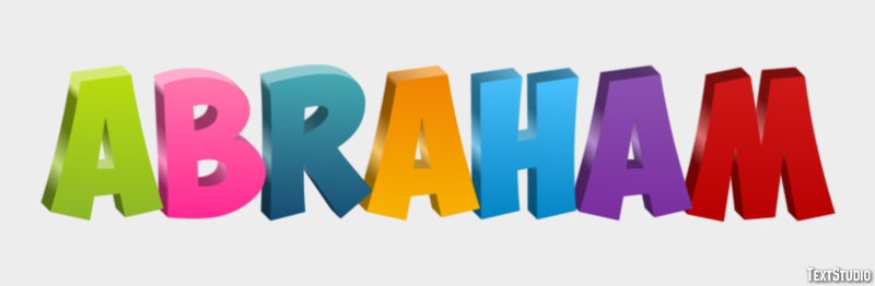 Abraham Texteffekt
