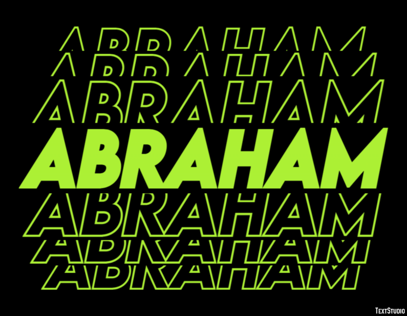 Abraham Texteffekt
