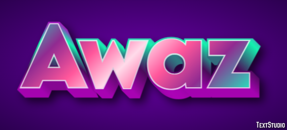 Awaz Text Effect