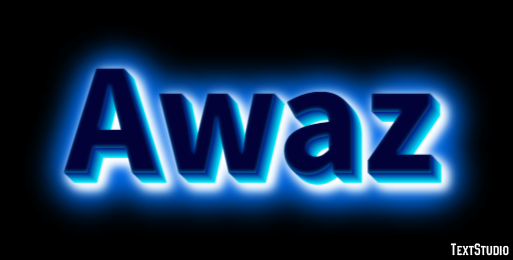 Awaz Tekst Effect