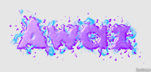 Awaz Text Effect