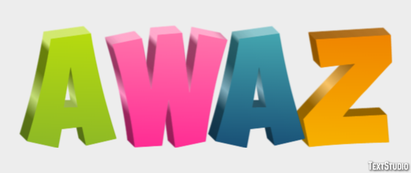 Awaz Text Effect