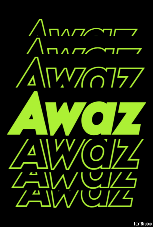 Awaz Text Effect