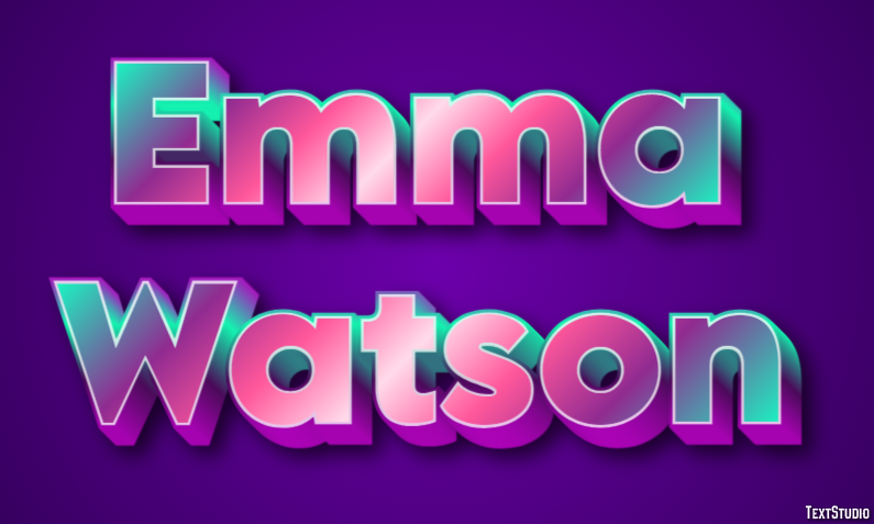 Emma Watson Text Effect