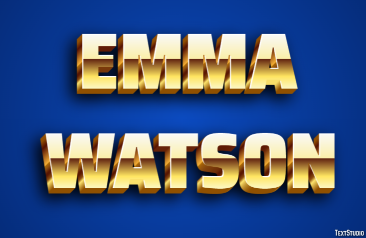 Emma Watson Effetto testo