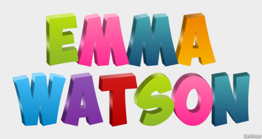 Emma Watson Text Effect