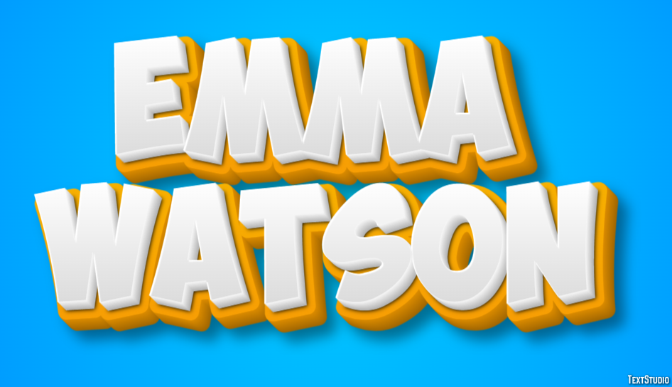 Emma Watson Efecto de Texto