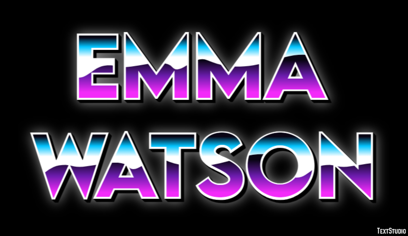 Emma Watson Efecto de Texto