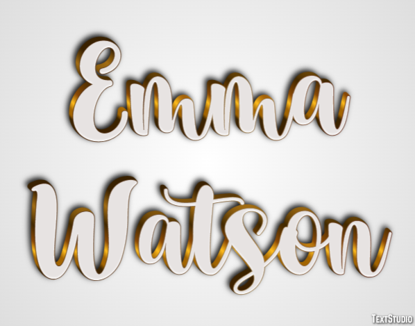 Emma Watson Effetto testo