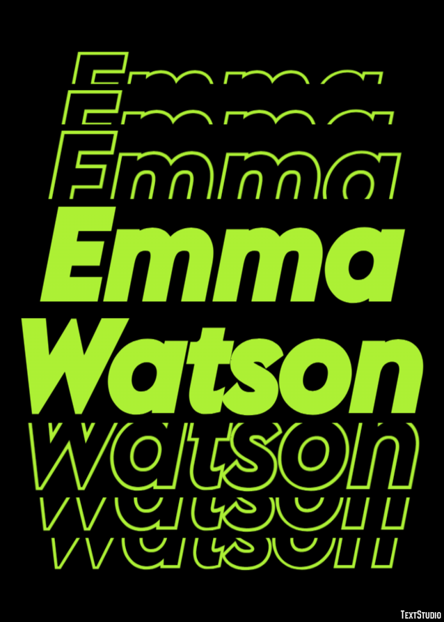 Emma Watson Efeito do texto