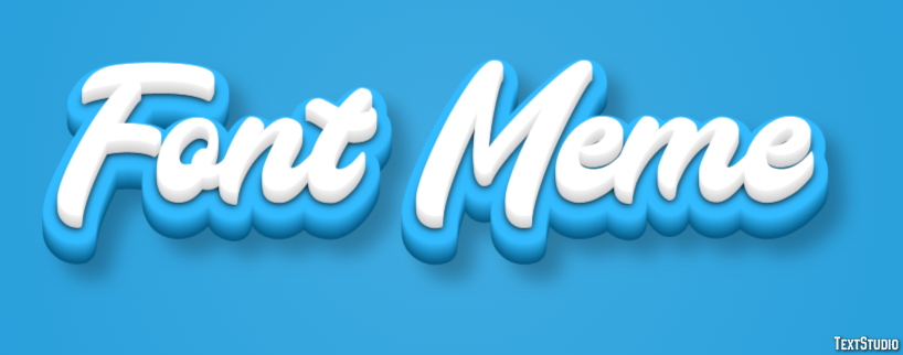 Font Meme Efecto de Texto