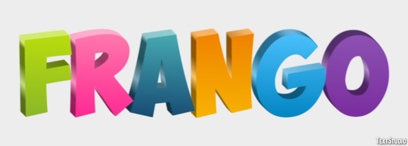 Frango Efeito do texto