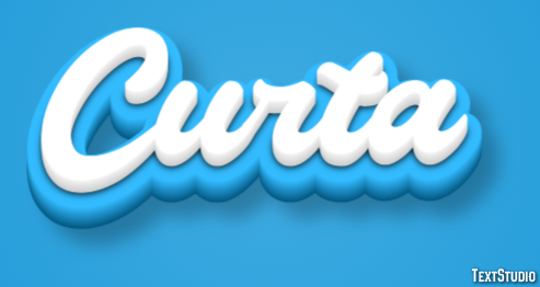 Curta Efeito de texto