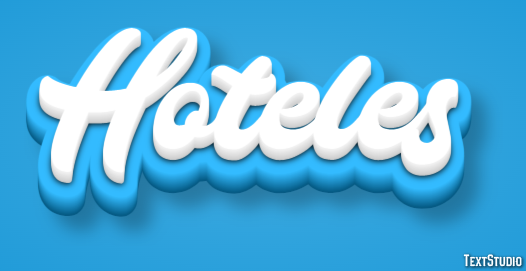 Hoteles Efeito de texto