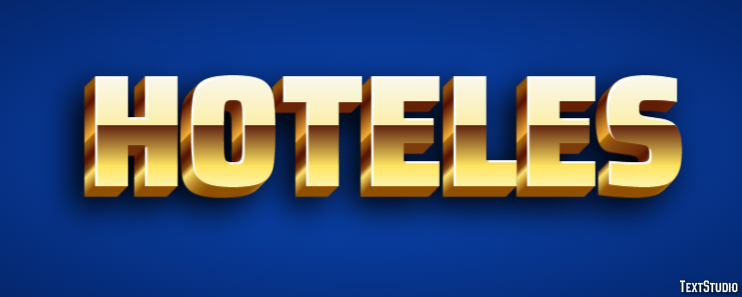 Hoteles Efecto de Texto