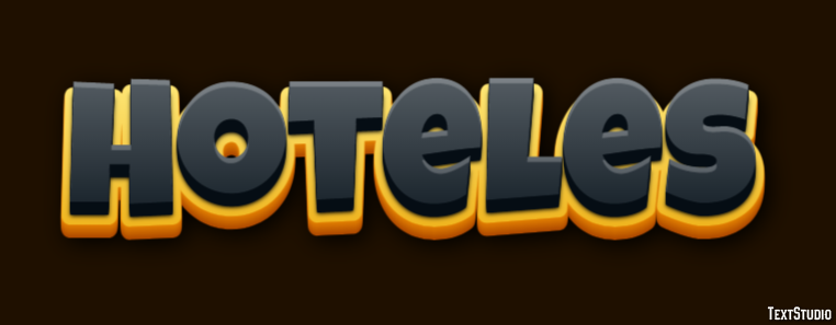 Hoteles Efecto de Texto