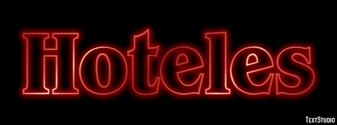 Hoteles Efeito de texto