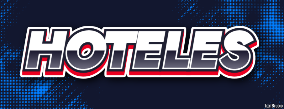 Hoteles Text effect
