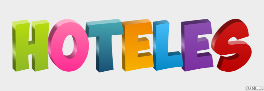 Hoteles Efeito de texto