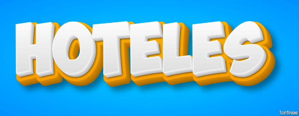 Hoteles Text effect