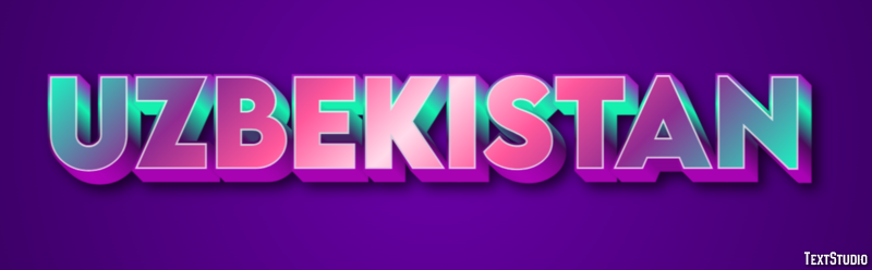 Uzbekistan Text Effect