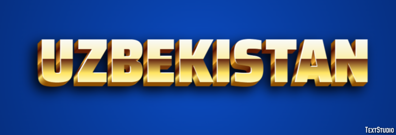 Uzbekistan Text effect