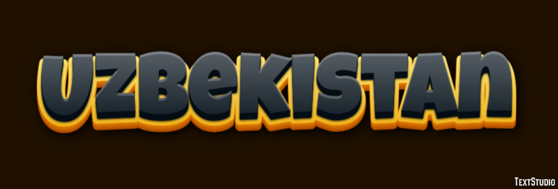 Uzbekistan Text Effect