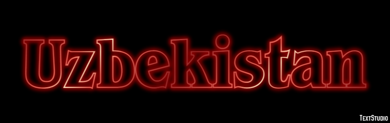 Uzbekistan Text effect