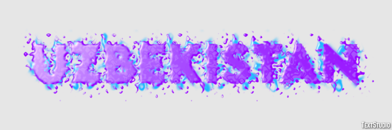 Uzbekistan Text Effect