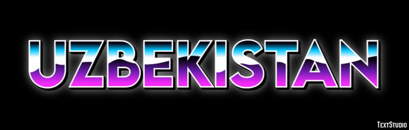 Uzbekistan Text effect